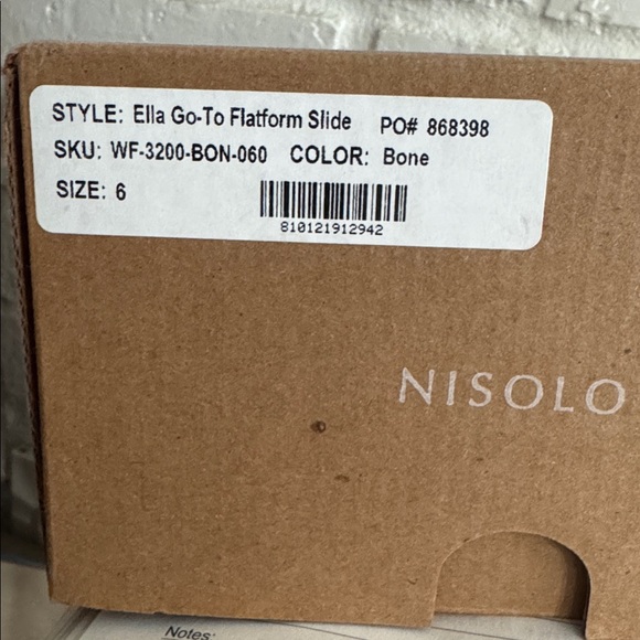 Nisolo Elia Go-To Flatform Leather Slide/Sandal Women's 6 - Picture 16 of 16